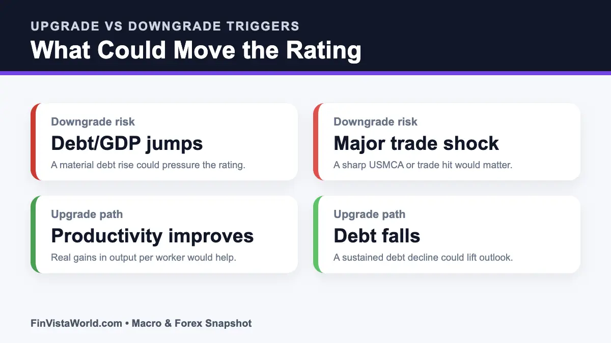 Canada rating upgrade and downgrade triggers explained
